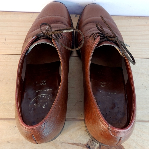 Vintage Dack's brown oxhide leather derby shoes women's size 8.5 (men's size 7) - Picture 11 of 15